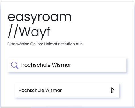 hs wismar eduroam.